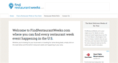 Desktop Screenshot of findrestaurantweeks.com