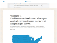Tablet Screenshot of findrestaurantweeks.com